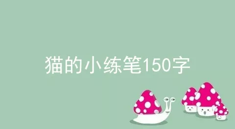 猫的小练笔150字