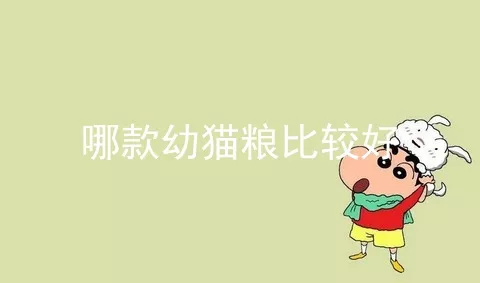 哪款幼猫粮比较好