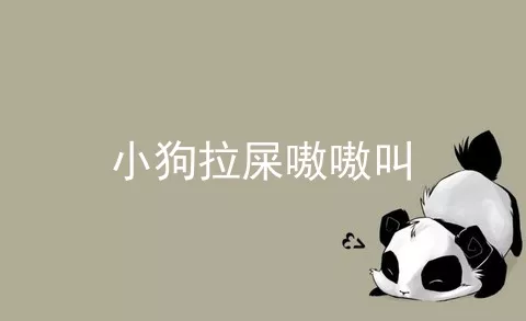 小狗拉屎嗷嗷叫