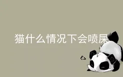 猫什么情况下会喷屎