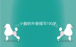 小狗的外貌描写100字