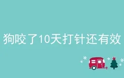 狗咬了10天打针还有效