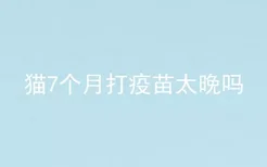 猫7个月打疫苗太晚吗