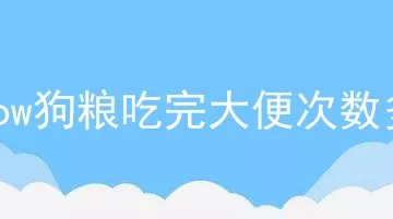 now狗粮吃完大便次数多