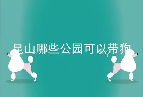 昆山哪些公园可以带狗