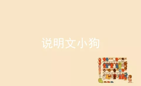 说明文小狗