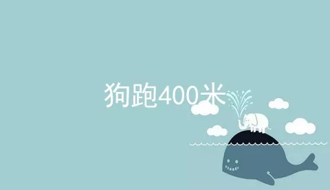 狗跑400米