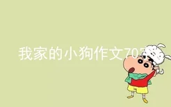 我家的小狗作文70字