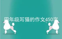 四年级写猫的作文450字