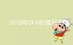 2018年CFA豹猫冠军