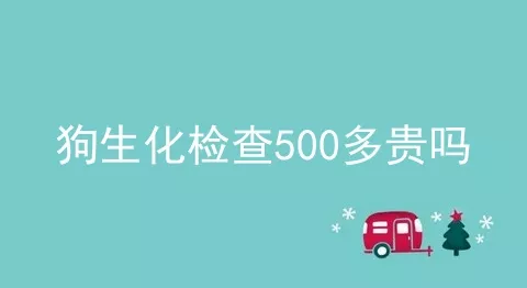 狗生化检查500多贵吗