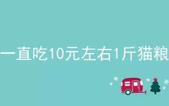 一直吃10元左右1斤猫粮