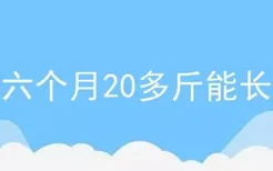 土狗六个月20多斤能长多大