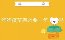 狗狗疫苗有必要一年一次吗