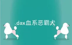 dax血系恶霸犬