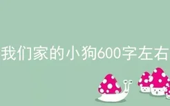 我们家的小狗600字左右