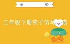 三年级下册燕子仿写小猫