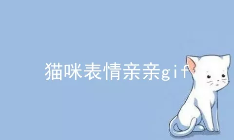 猫咪表情亲亲gif