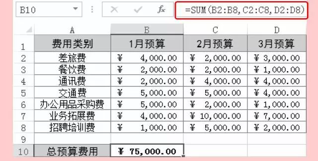 excelsum函数用法大全（Excel数学函数SUM函数详解）(2)