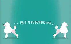 关于介绍狗狗的ppt