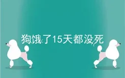 狗饿了15天都没死