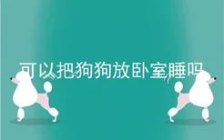 可以把狗狗放卧室睡吗