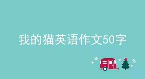 我的猫英语作文50字