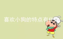 喜欢小狗的特点有什么