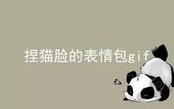 捏猫脸的表情包gif