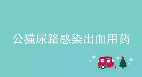 公猫尿路感染出血用药