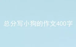 总分写小狗的作文400字