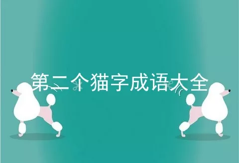 第二个猫字成语大全