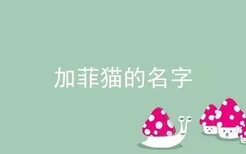 加菲猫的名字