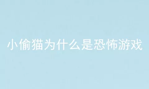 小偷猫为什么是恐怖游戏