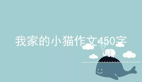 我家的小猫作文450字