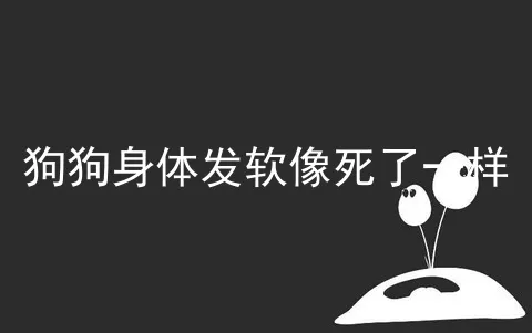 狗狗身体发软像死了一样