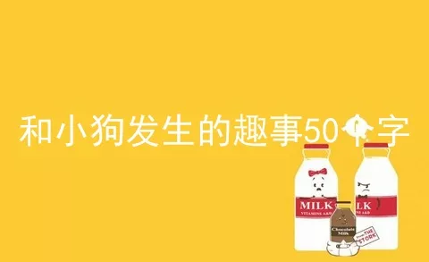 和小狗发生的趣事50个字