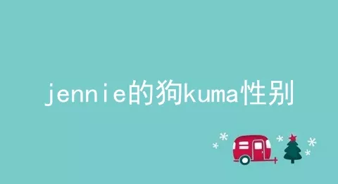 jennie的狗kuma性别