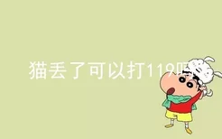 猫丢了可以打119吗