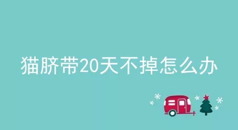 猫脐带20天不掉怎么办