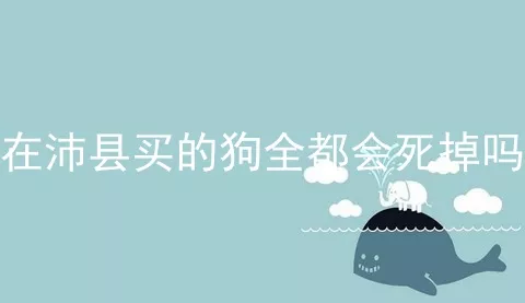 在沛县买的狗全都会死掉吗